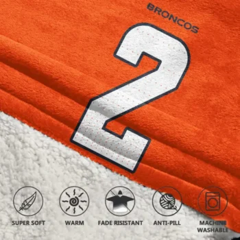 Nfl Denver Broncos Blanket Hoodie Patrick Surtain Ii 2