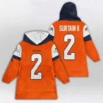 Nfl Denver Broncos Blanket Hoodie Patrick Surtain Ii 1