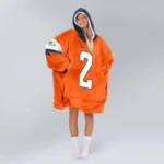 Nfl Denver Broncos Blanket Hoodie Patrick Surtain Ii 1