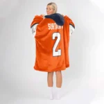 Nfl Denver Broncos Blanket Hoodie Patrick Surtain Ii 1