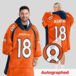 Nfl Denver Broncos Blanket Hoodie Peyton Manning 1