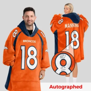Nfl Denver Broncos Blanket Hoodie Peyton Manning 1