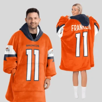 Nfl Denver Broncos Blanket Hoodie Troy Franklin 1