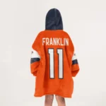 Nfl Denver Broncos Blanket Hoodie Troy Franklin 1