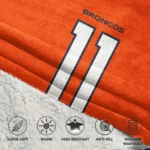 Nfl Denver Broncos Blanket Hoodie Troy Franklin 1