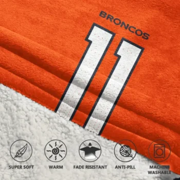 Nfl Denver Broncos Blanket Hoodie Troy Franklin 2