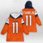 Nfl Denver Broncos Blanket Hoodie Troy Franklin 1