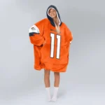 Nfl Denver Broncos Blanket Hoodie Troy Franklin 1