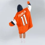 Nfl Denver Broncos Blanket Hoodie Troy Franklin 1