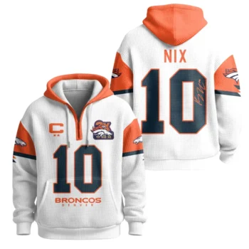 Nfl Denver Broncos Quarter Zip Waffle Hoodie 3x Super Bowl 1