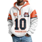 Nfl Denver Broncos Quarter Zip Waffle Hoodie 3x Super Bowl 1