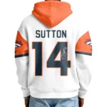 Nfl Denver Broncos Quarter Zip Waffle Hoodie Courtland Sutton 1