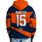 Nfl Denver Broncos Quarter Zip Waffle Hoodie Nik Bonitto 1
