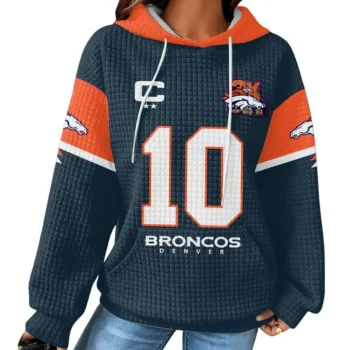 Nfl Denver Broncos Waffle Hoodie 3x Super Bowl 2
