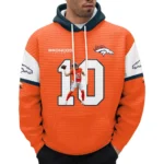 Nfl Denver Broncos Waffle Hoodie Bo Nix 1