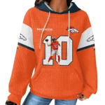 Nfl Denver Broncos Waffle Hoodie Bo Nix 1
