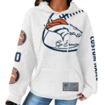 Nfl Denver Broncos Waffle Hoodie Go Broncos White 1