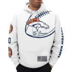 Nfl Denver Broncos Waffle Hoodie Go Broncos White 1