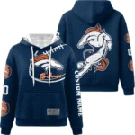Nfl Denver Broncos Waffle Hoodie Navy Navy 1