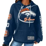 Nfl Denver Broncos Waffle Hoodie Navy Navy 1