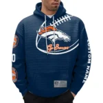 Nfl Denver Broncos Waffle Hoodie Navy Navy 1