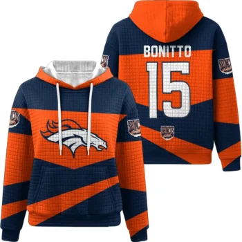 Nfl Denver Broncos Waffle Hoodie Nik Bonitto 1