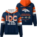 Nfl Denver Broncos Waffle Hoodie Super Bowl Champions 1