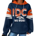 Nfl Denver Broncos Waffle Hoodie Super Bowl Champions 1