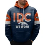 Nfl Denver Broncos Waffle Hoodie Super Bowl Champions 1