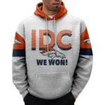 Nfl Denver Broncos Waffle Hoodie Super Bowl Champions White 1