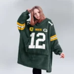 Nfl Green Bay Packers Blanket Hoodie Aaron Rodgers 1