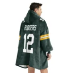 Nfl Green Bay Packers Blanket Hoodie Aaron Rodgers 1