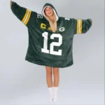 Nfl Green Bay Packers Blanket Hoodie Aaron Rodgers 1