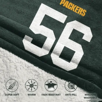 Nfl Green Bay Packers Blanket Hoodie Edgerrin Cooper 2