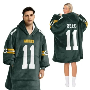 Nfl Green Bay Packers Blanket Hoodie Jayden Reed 1