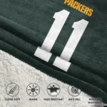 Nfl Green Bay Packers Blanket Hoodie Jayden Reed 1