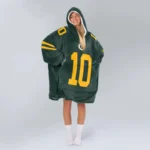 Nfl Green Bay Packers Blanket Hoodie Jordan Love 1