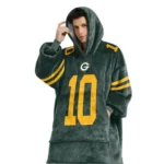 Nfl Green Bay Packers Blanket Hoodie Jordan Love 1