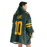 Nfl Green Bay Packers Blanket Hoodie Jordan Love 1
