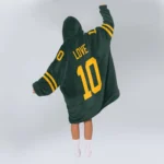 Nfl Green Bay Packers Blanket Hoodie Jordan Love 1