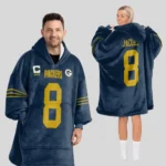 Nfl Green Bay Packers Blanket Hoodie Josh Jacobs 1