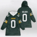Nfl Green Bay Packers Blanket Hoodie Matthew Golden 1
