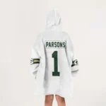 Nfl Green Bay Packers Blanket Hoodie Micah Parsons 1
