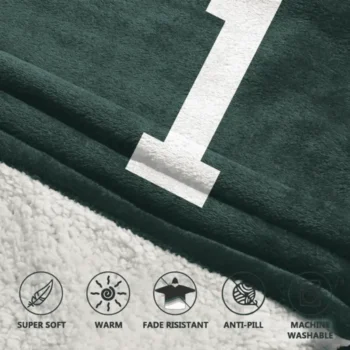 Nfl Green Bay Packers Blanket Hoodie Micah Parsons Autographed 2