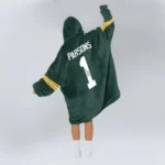 Nfl Green Bay Packers Blanket Hoodie Micah Parsons Autographed 1