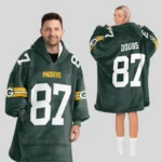 Nfl Green Bay Packers Blanket Hoodie Romeo Doubs 1