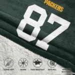 Nfl Green Bay Packers Blanket Hoodie Romeo Doubs 1