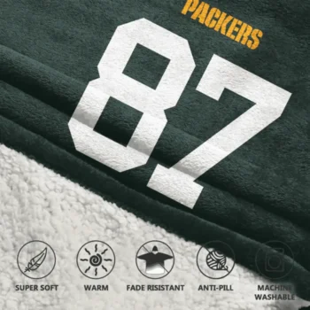 Nfl Green Bay Packers Blanket Hoodie Romeo Doubs 2