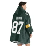 Nfl Green Bay Packers Blanket Hoodie Romeo Doubs 1