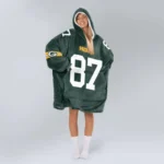 Nfl Green Bay Packers Blanket Hoodie Romeo Doubs 1